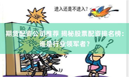 期货配资公司推荐 揭秘股票配资排名榜：谁是行业领军者？